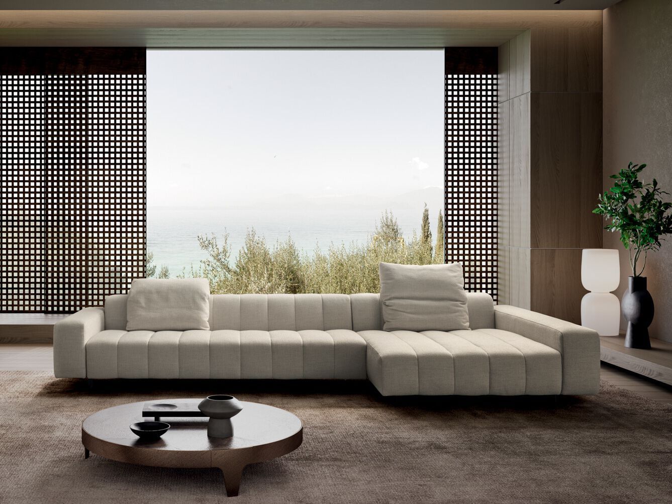 Тканевый диван с шезлонгом VALENTINI Брандо ARCH-00133741