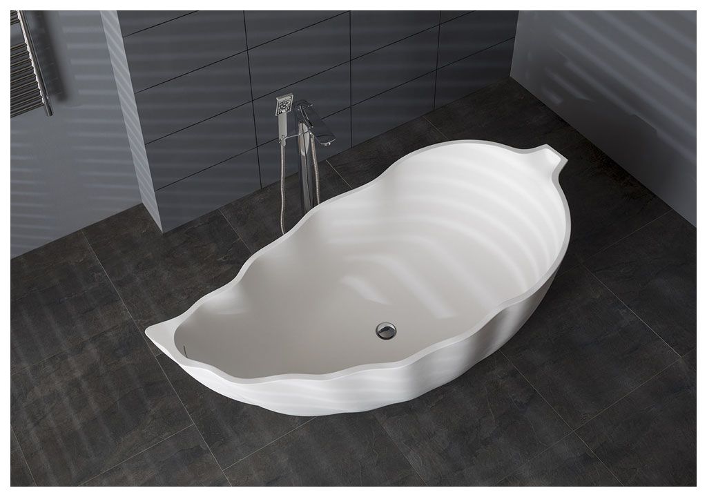 Ванна из искусственного камня Aquanet Blossom V7 178x85, глянцевая - Вид №5