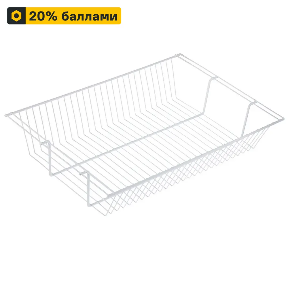 Полка-корзина Larvij для гардеробной системы с бортами 60×40 см 81959746 STLM-0015393