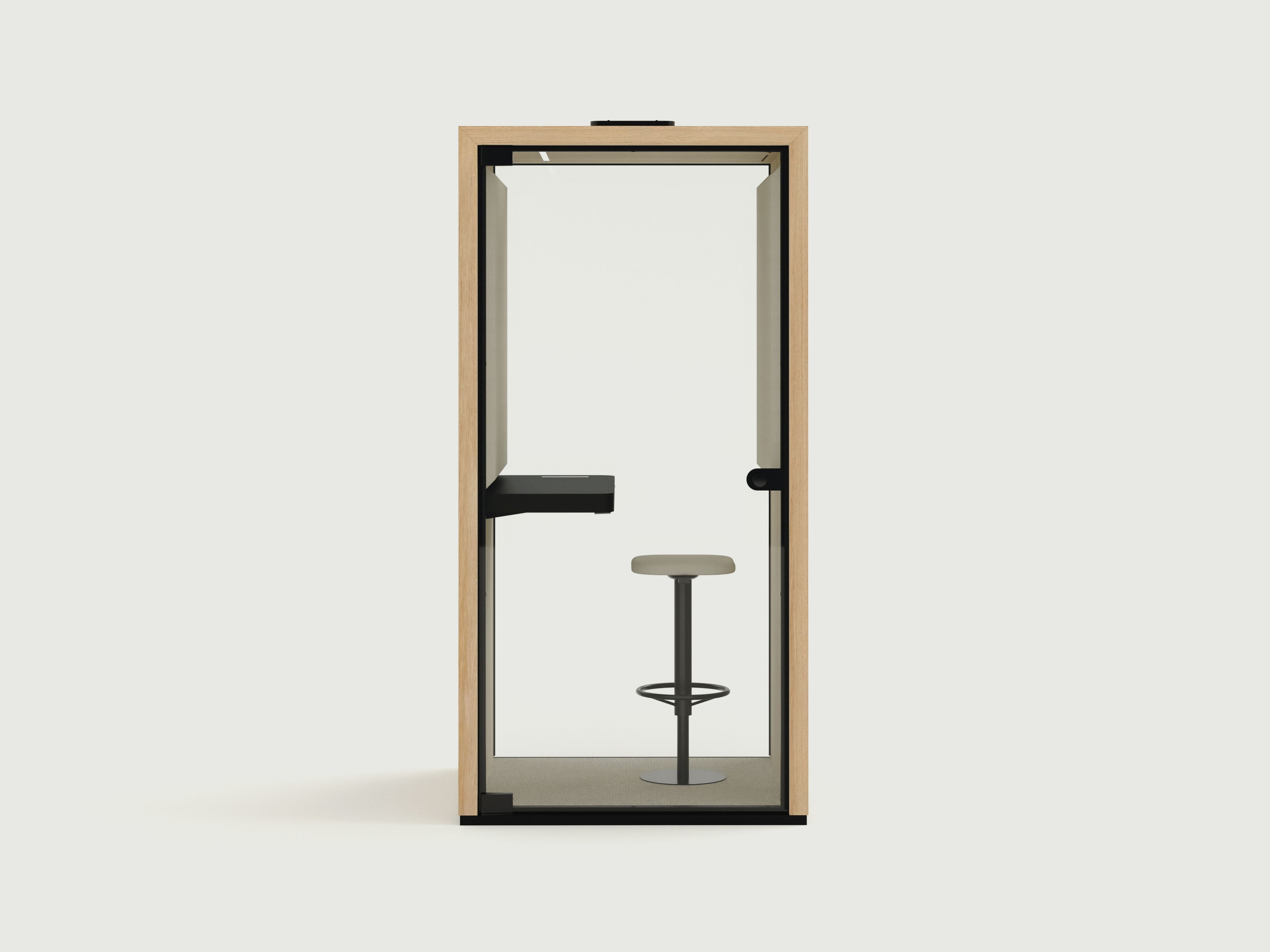 Одноместная акустическая офисная кабина со встроенным освещением Taiga Concept Lohko Box ARCH-00016643