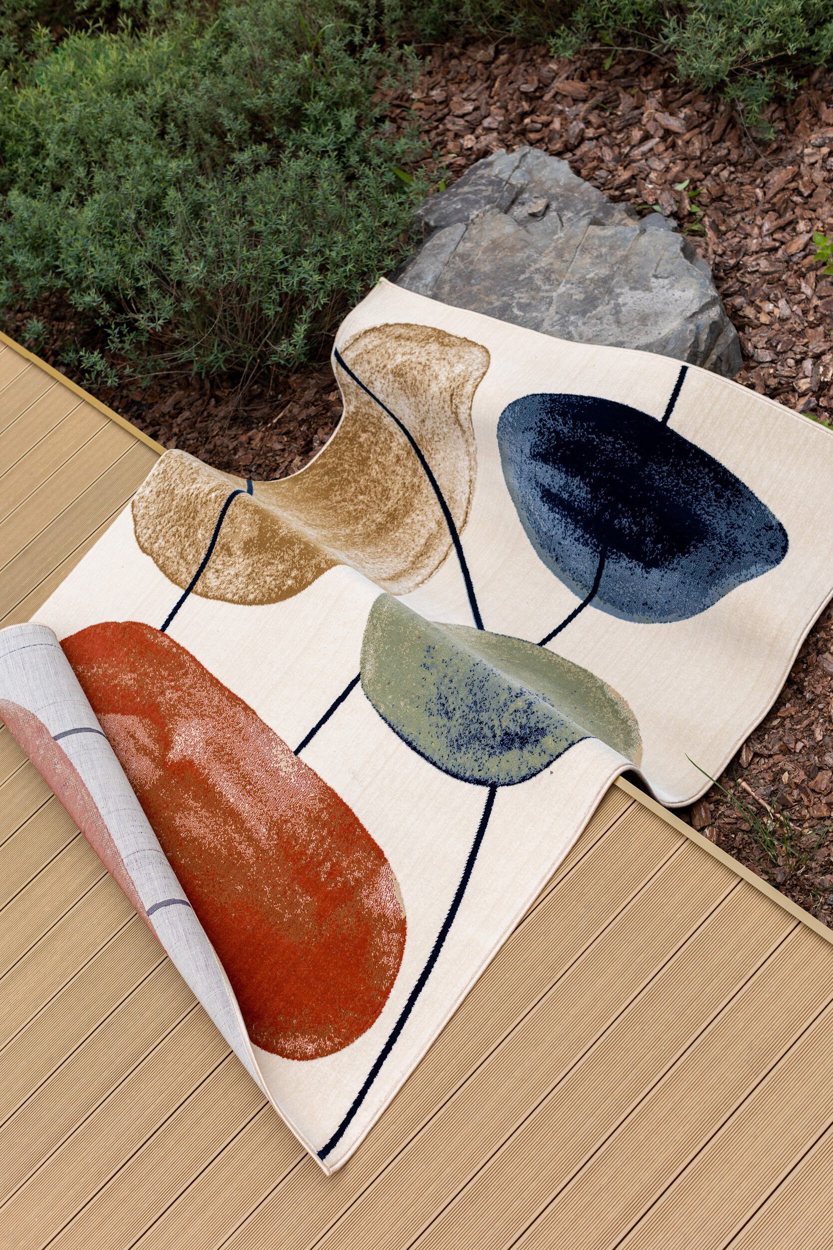 Прямоугольный ковер из полипропилена Shishka Project SEA GLASS ARCH-00089149