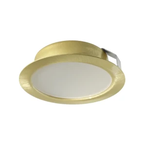 Светильник точечный светодиодный встраиваемый влагозащищенный СК50-4М.WP под отверстие 60 мм 1.5 м² белый свет цвет золото