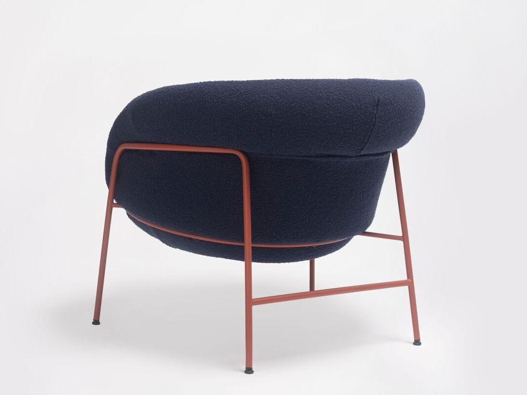 Кресло с 4 ножками из ткани с подлокотниками ONDARRETA имбирь ARCH-00144442 - Вид №4