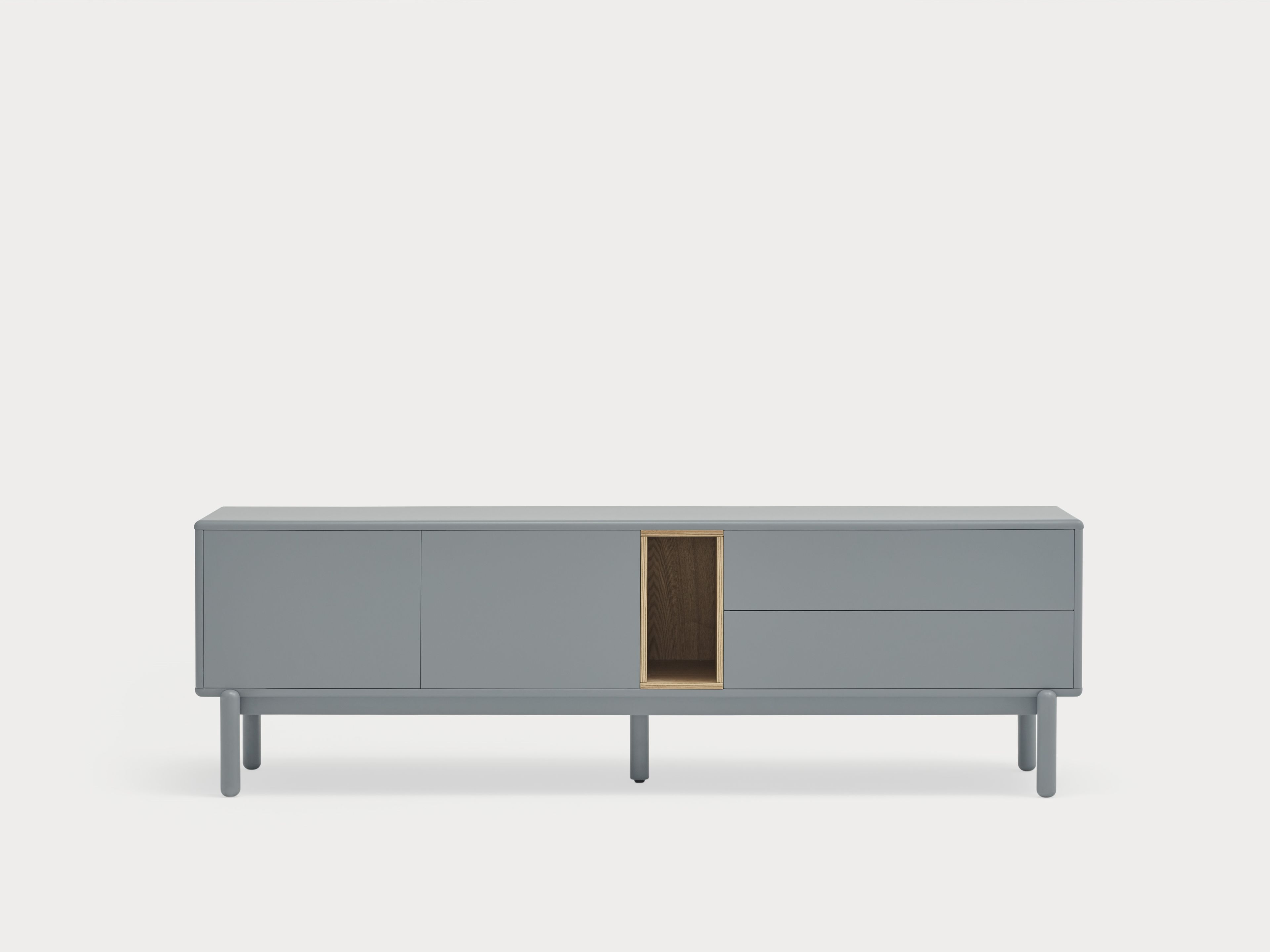 Шкаф для телевизора из МДФ с распашными дверцами и ящиками TEULAT Corvo ARCH-00133333 - Вид №16