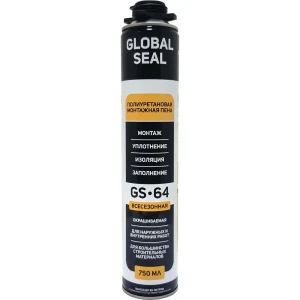 Пена монтажная профессиональная Global seal gs-64 всесезонная 750 мл