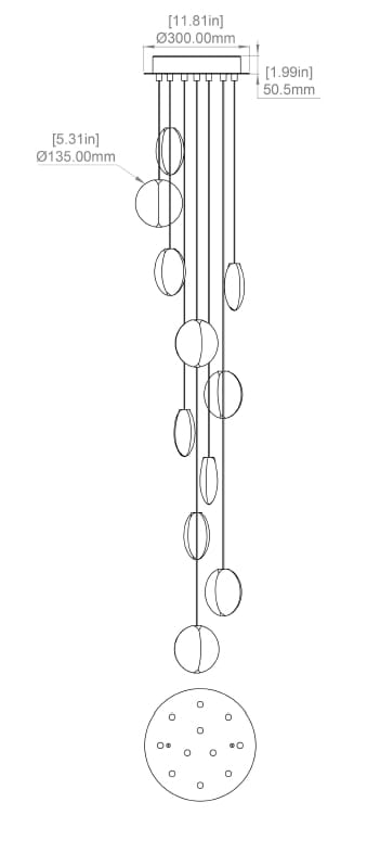 Стеклянный подвесной светильник Matthew McCormick OVA ARCH-00106529 - Вид №26