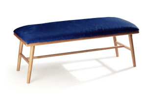 Кожаная мягкая скамья