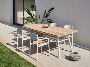 Прямоугольный садовый стол из тикового дерева