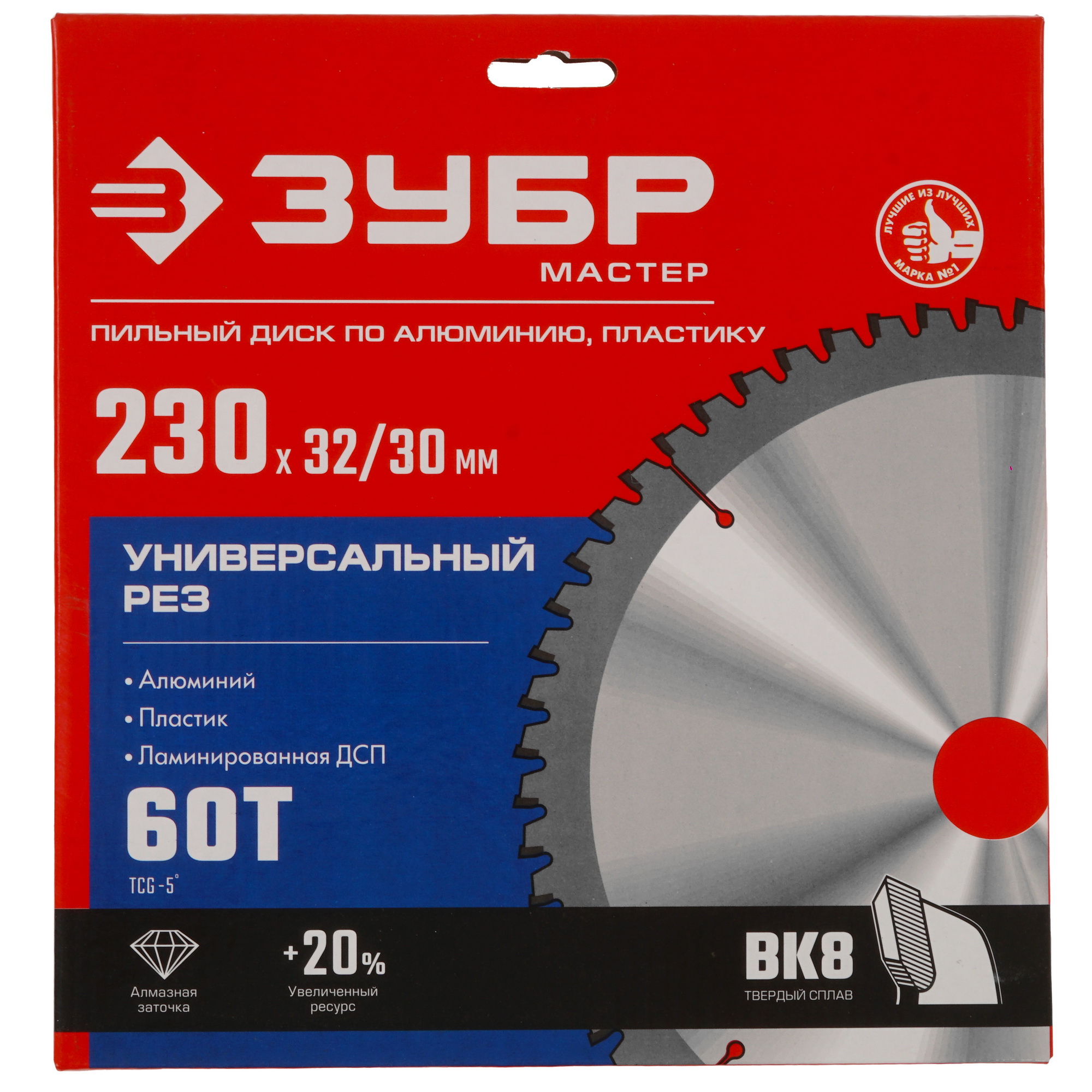Диск пильный ЗУБР Универсальный рез 36916-230-32-60_z01 9173802 STDN-0072490 - Вид №3