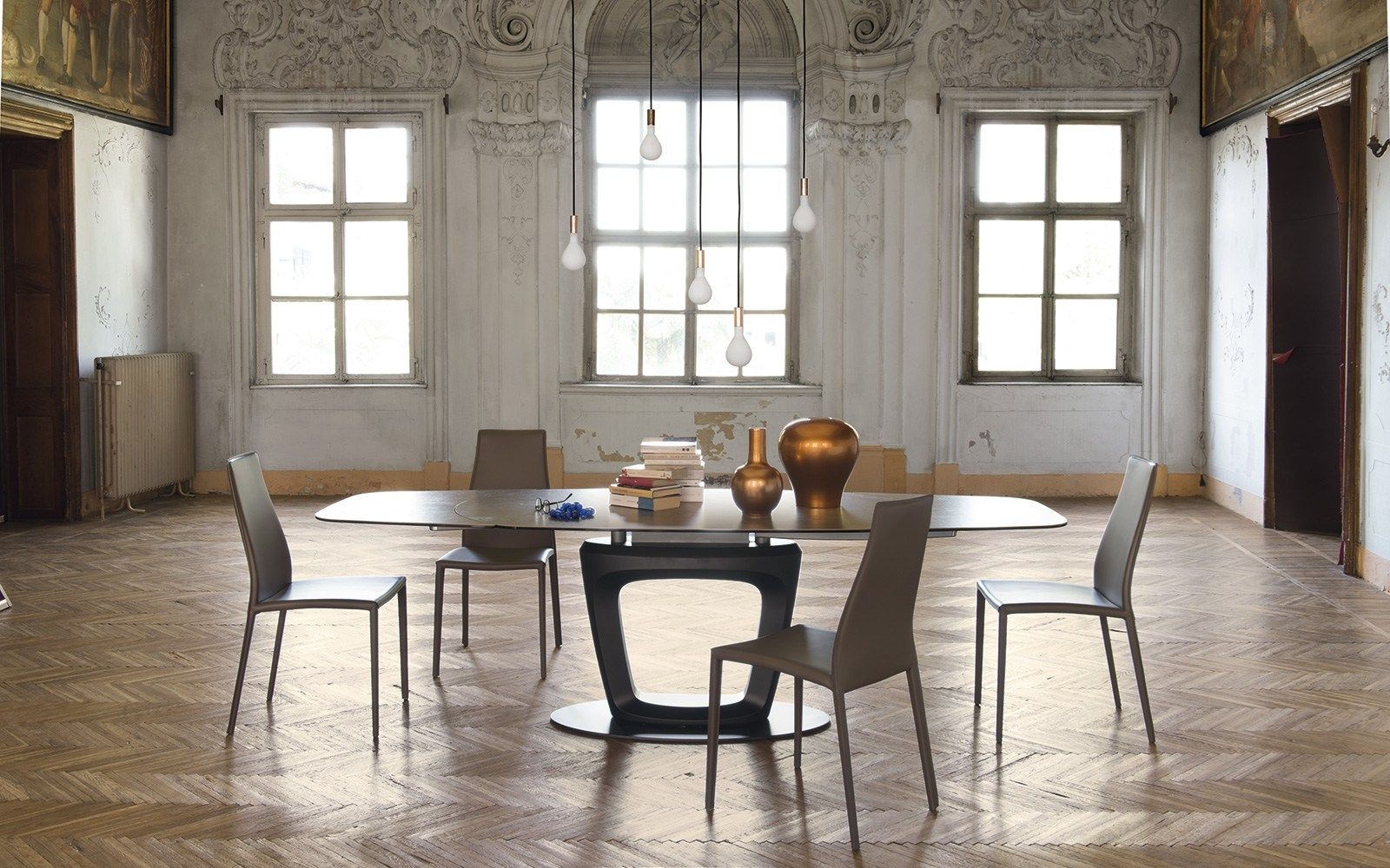 Стеклянный выдвижной стол Calligaris ORBITAL ARCH-00143818 - Вид №2