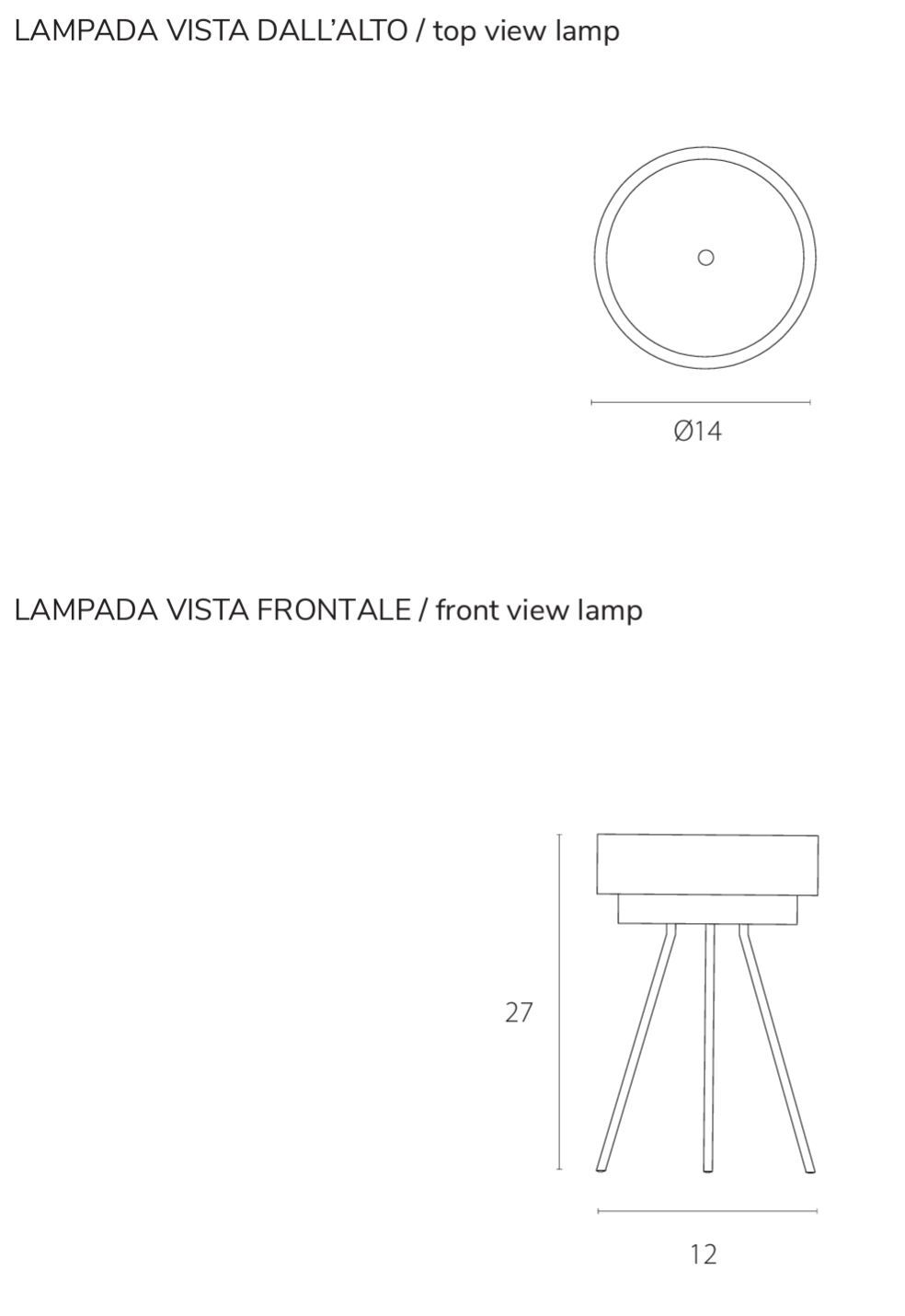 Окрашенная металлическая светодиодная настольная лампа RIFLESSI PLANET T ARCH-00054865 - Вид №3