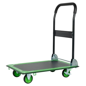 Тележка платформенная с ручкой стальная грузоподъемность 150 кг