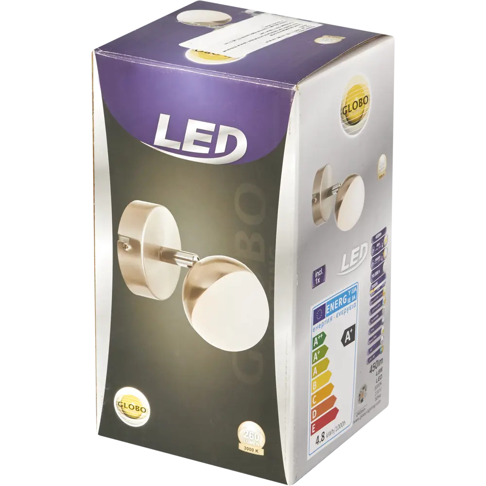 Спот светодиодный Globo 56201, 1x4.8 Вт, цвет матовый никель STLM-2181979 - Вид №7