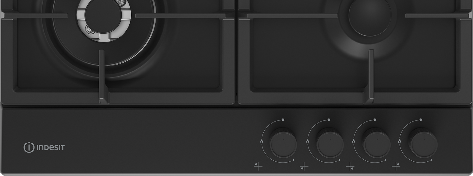 9136627 Газовая варочная поверхность Indesit THPM 642 WS/BL/I STDN-0040850 - Вид №3