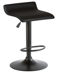 90560410 Барный стул Tommy black 38.5x83x40.5 велюр цвет черный STLM-0282744 DOBRIN