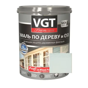 Эмаль по дереву и OSB VGT Профи 27355 цвет серый 2.5 кг