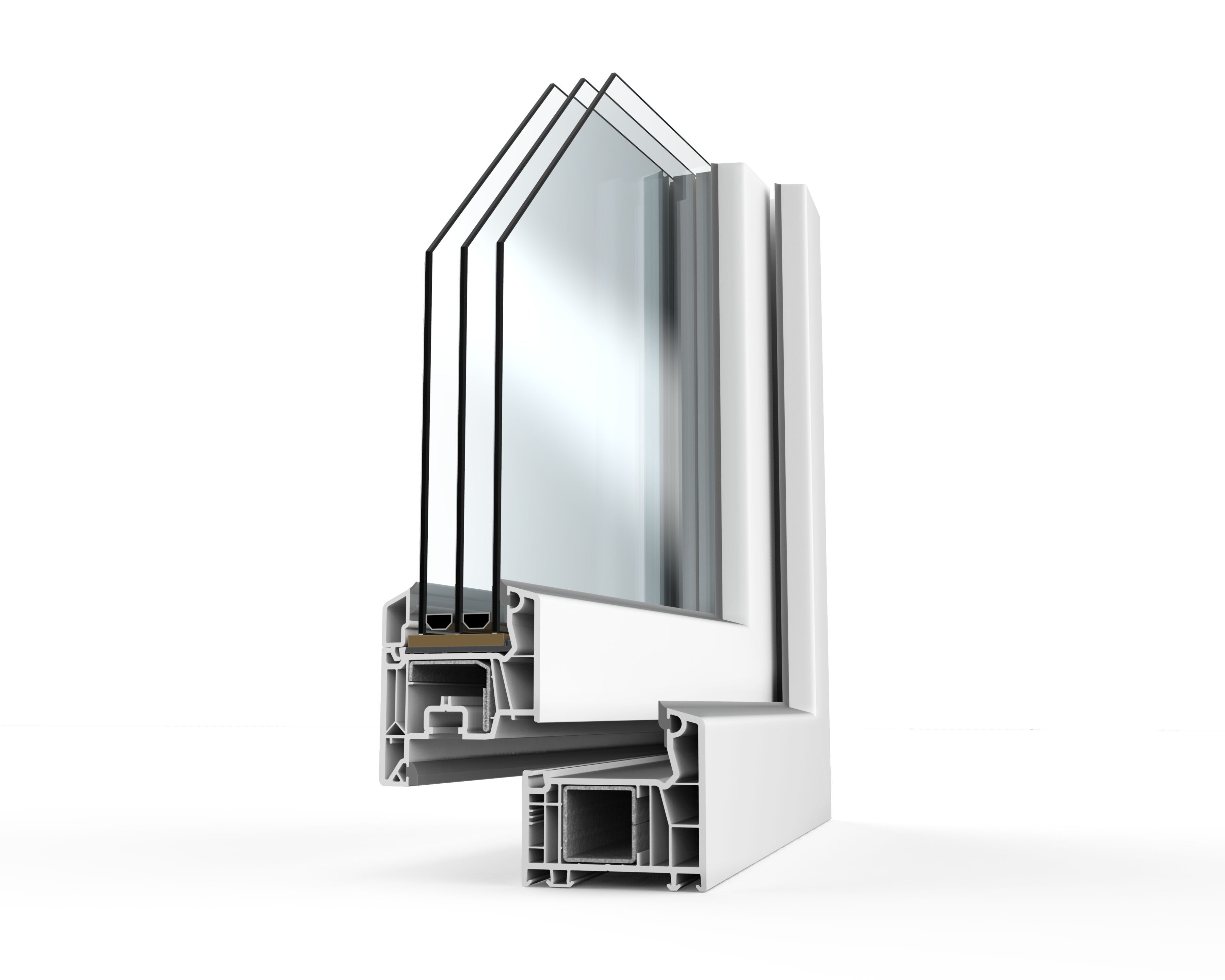 ПВХ створки окна Veka SOFTLINE 76 ARCH-00030650 - Вид №5