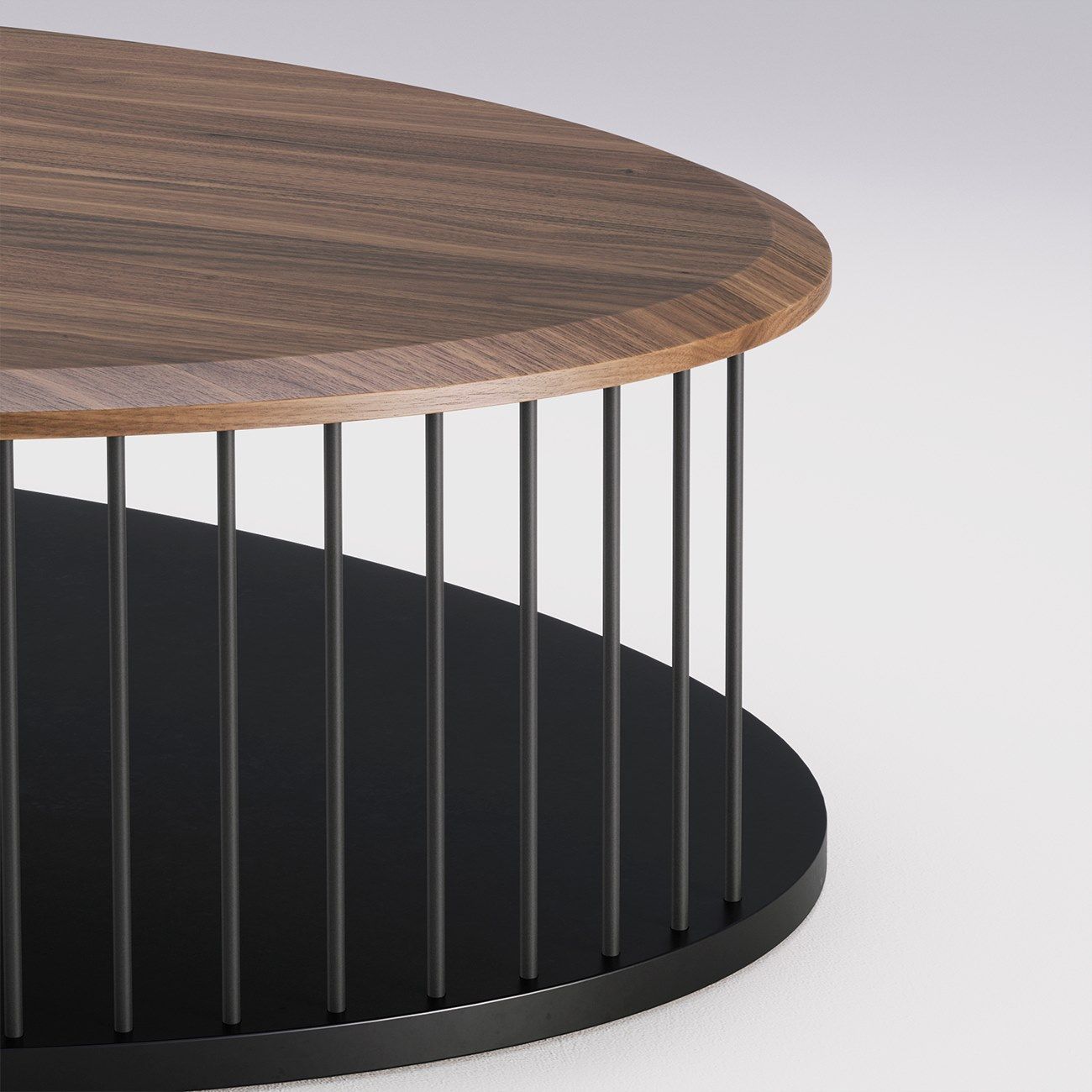 Овальный низкий журнальный столик из массива дерева Wewood MEMÓRIA ARCH-00028498 - Вид №7