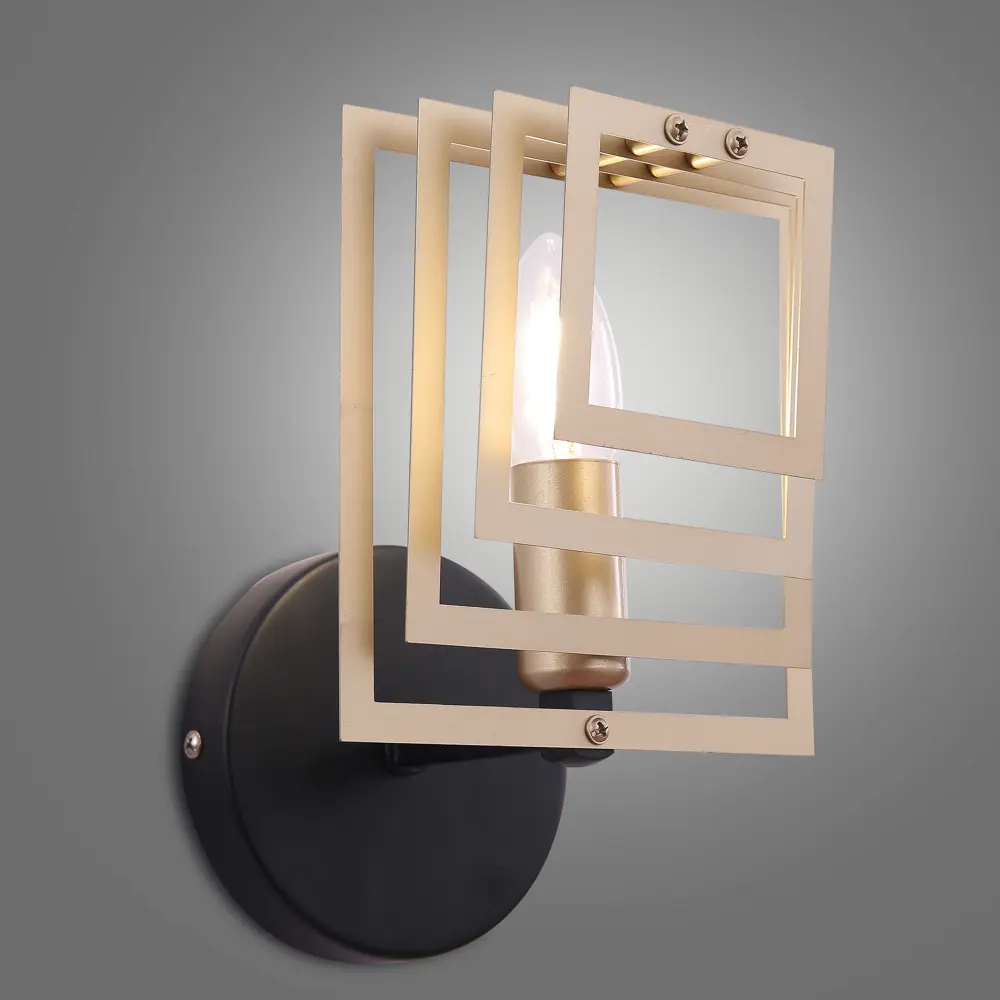 Бра Freya FR5005WL-01B, цвет черный/золото STLM-2051500