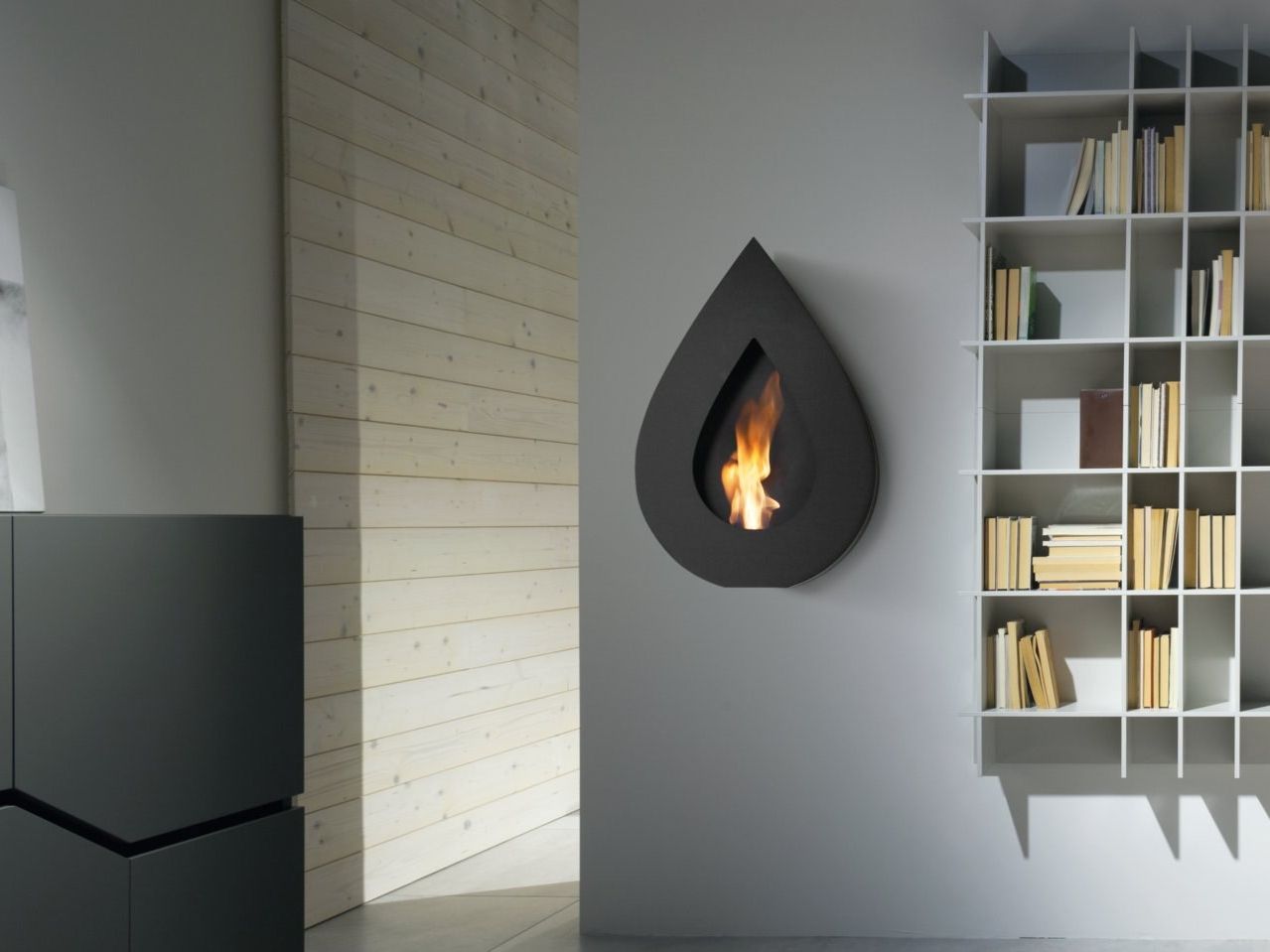 Биоэтанол настенный стальной камин ACQUAFUOCO FLAME WALL ARCH-00094002