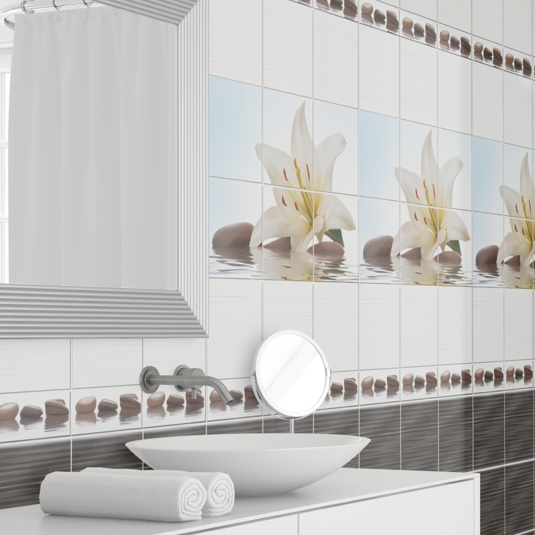 Панель пласт. "Новита" Джакарта лилия (Узор) 2,7*0,25 АКВАТОН Novita STSR-413 - Вид №3