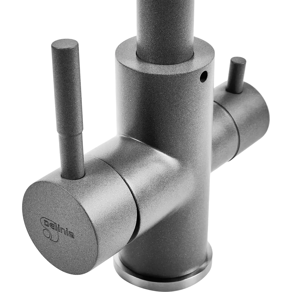 Смеситель DELINIA Луза для кухни с аэратором, серый шелк 88537824 STLM-0878301 - Вид №6