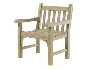 Садовое кресло из тикового дерева с подлокотниками