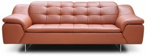 Rossini Sofas Стеганый кожаный диван с подголовником