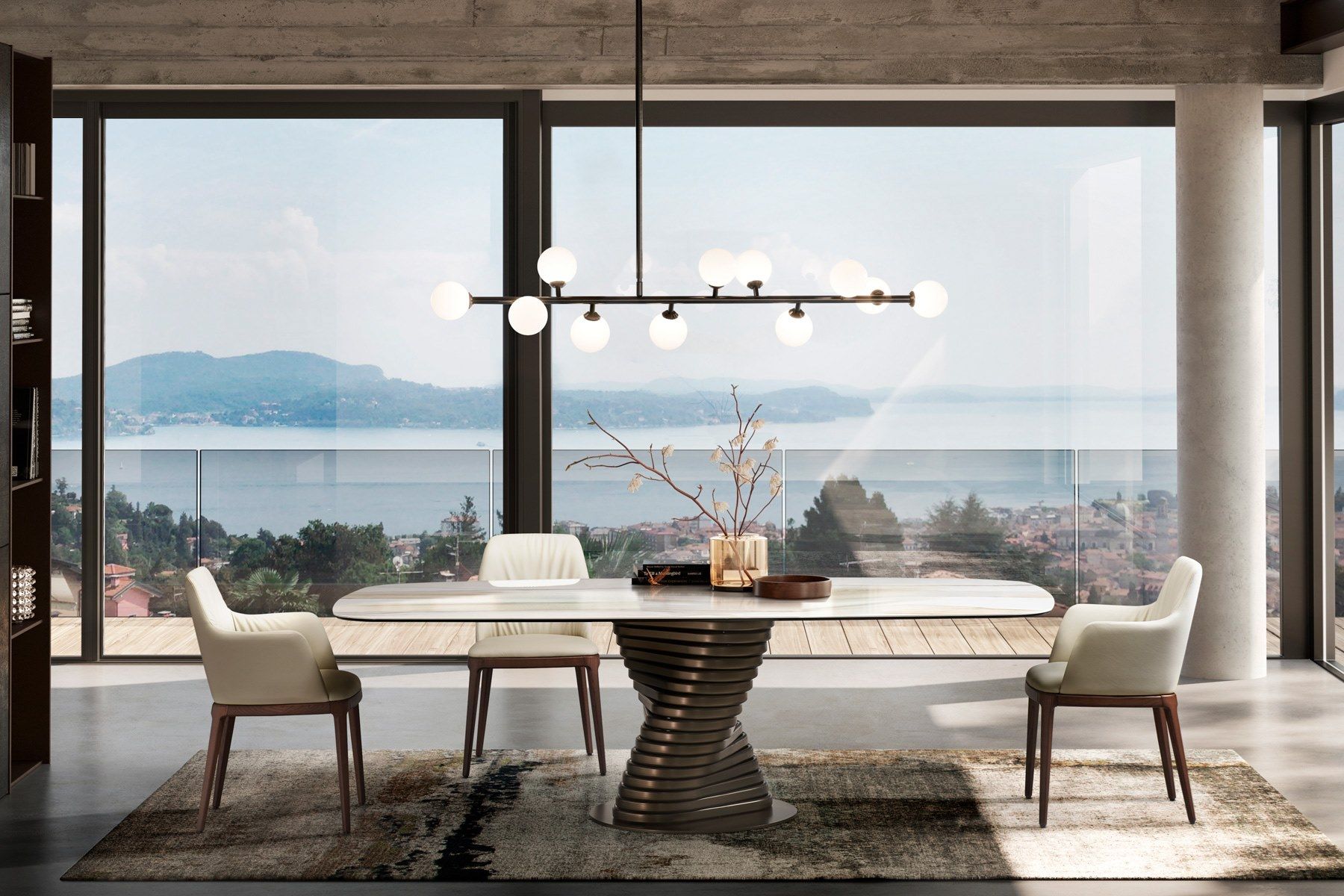 Прямоугольный керамический стол с металлическим основанием EFORMA рулон ARCH-00030720 - Вид №5