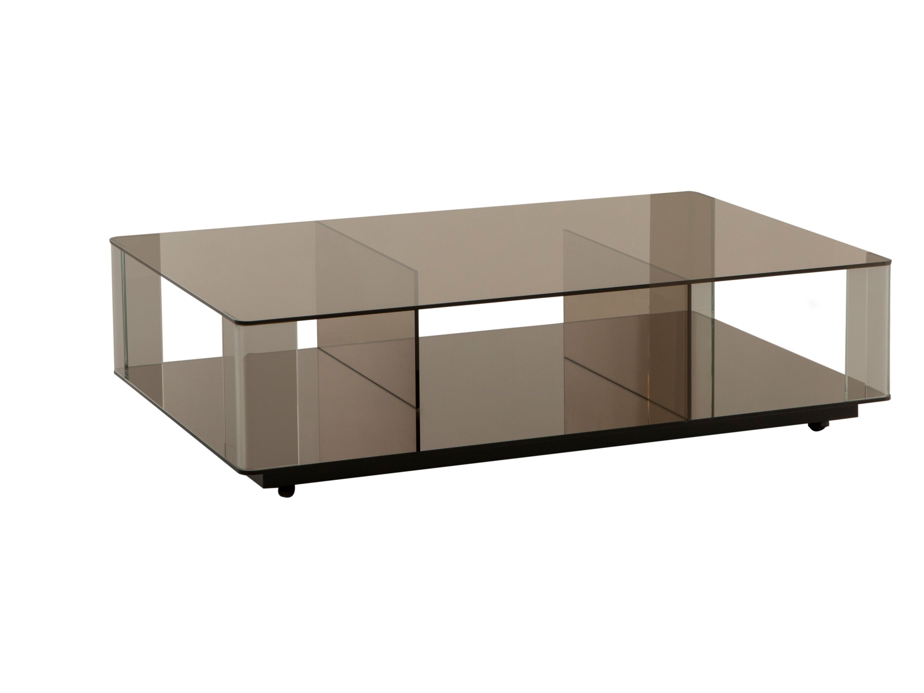 Низкий прямоугольный стеклянный журнальный столик Tonin Casa DEDALO ARCH-00130517 - Вид №8