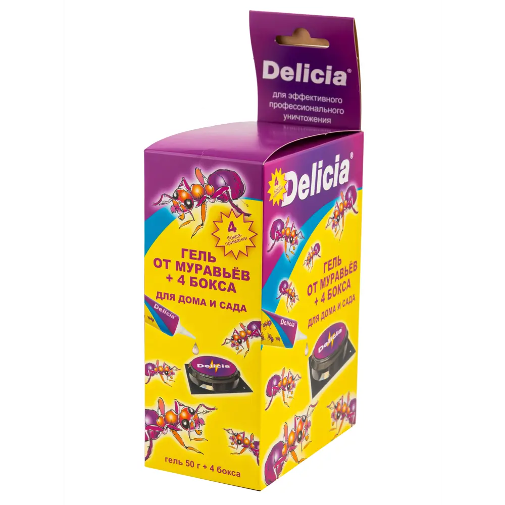 Инсектицид для защиты от муравьев Delicia 50 г 4 шт STLM-2151592 - Вид №1