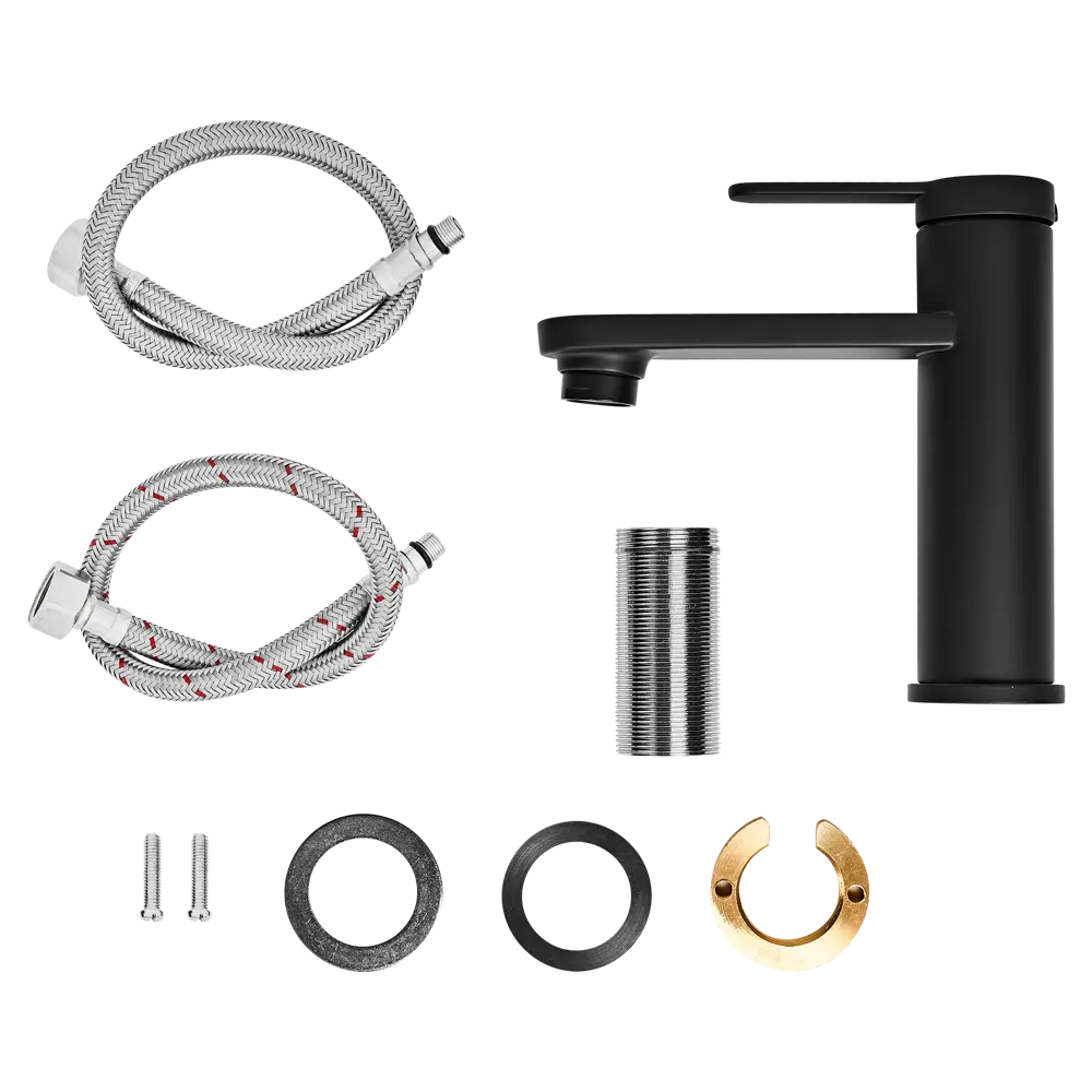 Смеситель для раковины KONSENSA Нарни MA3643PC однорычажный цвет черный матовый STLM-2188236 - Вид №2