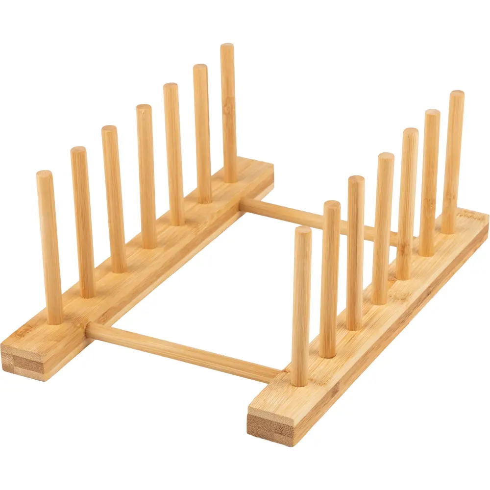 Сушилка для посуды KONSENSA 30x8.5x12 см одноуровневая бамбук цвет бежевый STLM-2207561 - Вид №2