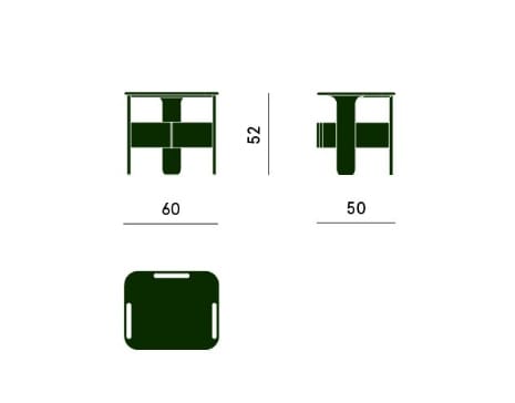Прикроватная тумбочка с деревянным основанием и мраморной столешницей Carpanese Home TRIO N ARCH-00093312 - Вид №3