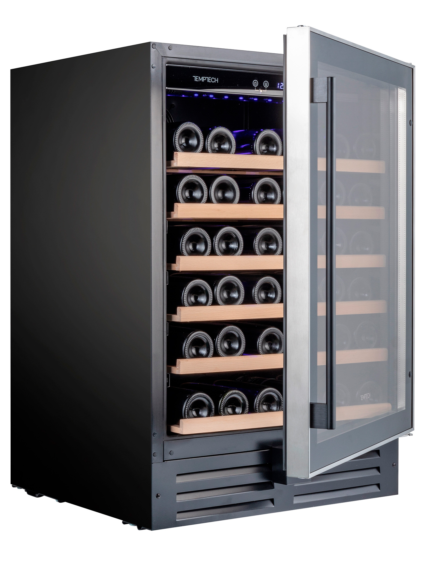 5360099 Винный шкаф Temptech WPQ60SCB серебристый, черный STDN-0024964 - Вид №4