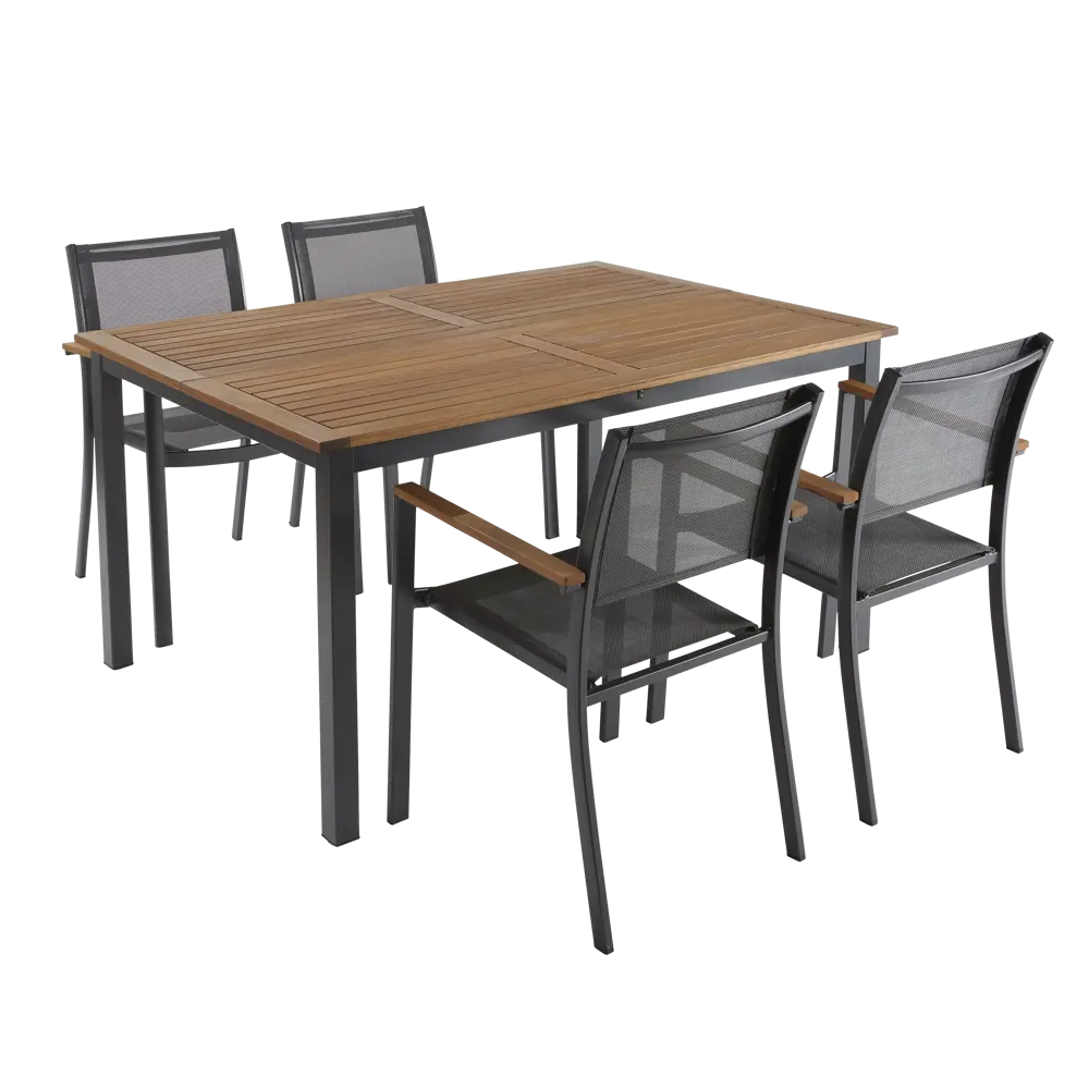 Стол NATERIAL Oris раздвижной для сада с эвкалиптовой столешницей 83984498 STLM-0045797 - Вид №11