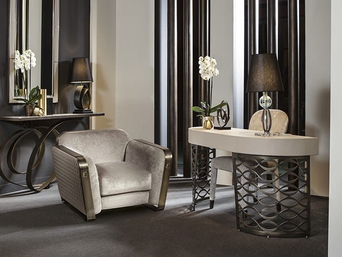 Кожаный стол с ящиками Cantori Isidoro ARCH-00033942 - Вид №1