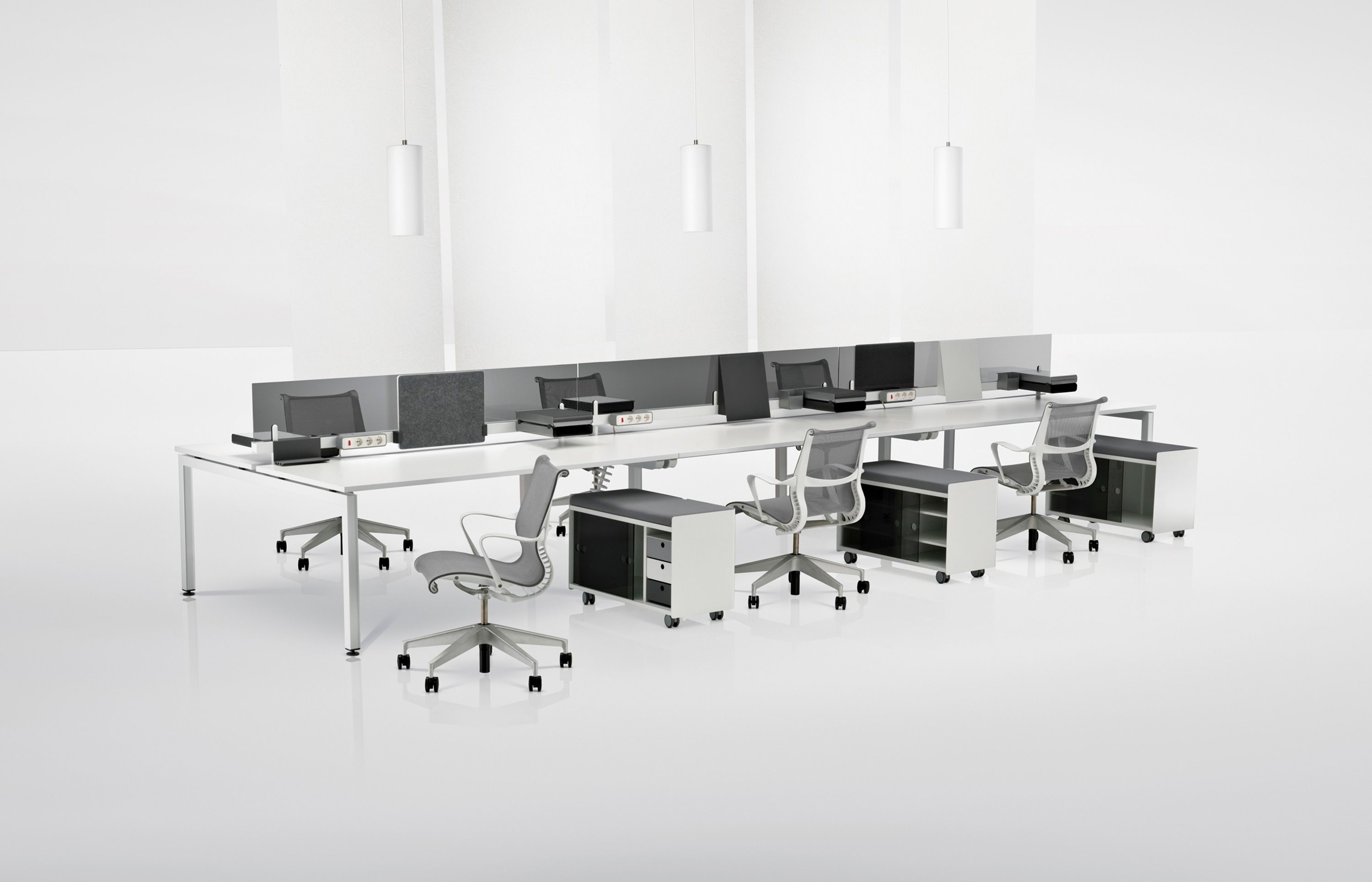 Эргономичный поворотный тканевый офисный стул с подлокотниками Herman Miller Setu ARCH-00086992 - Вид №16