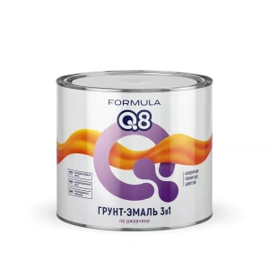 91729589 Грунт-эмаль по ржавчине Formula Q8 матовая вишневая 1.9 кг STLM-1348483