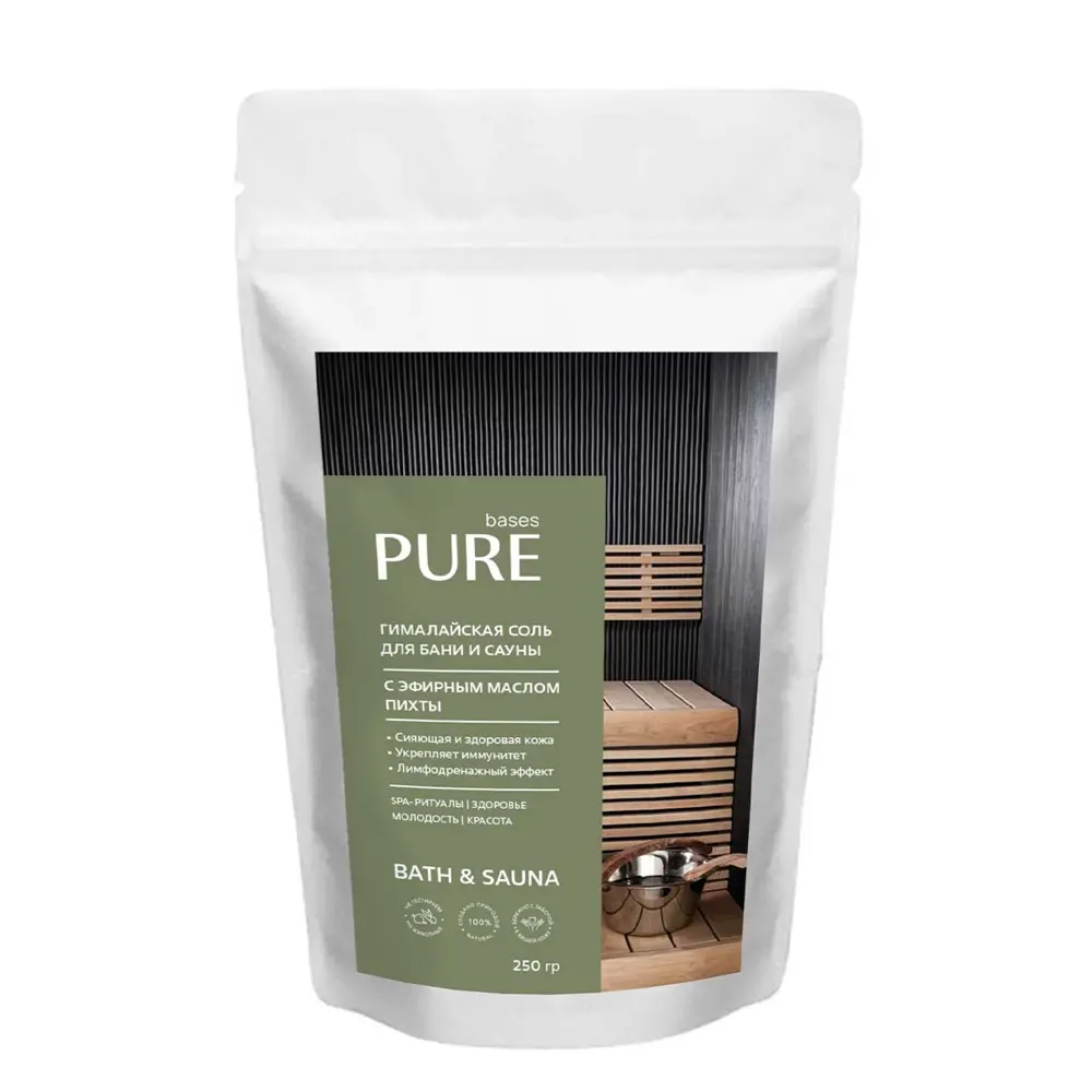 Гималайская соль для ванны Pure Basis "Пихта" 250 г 84493046 STLM-2209402 PURE BASES 