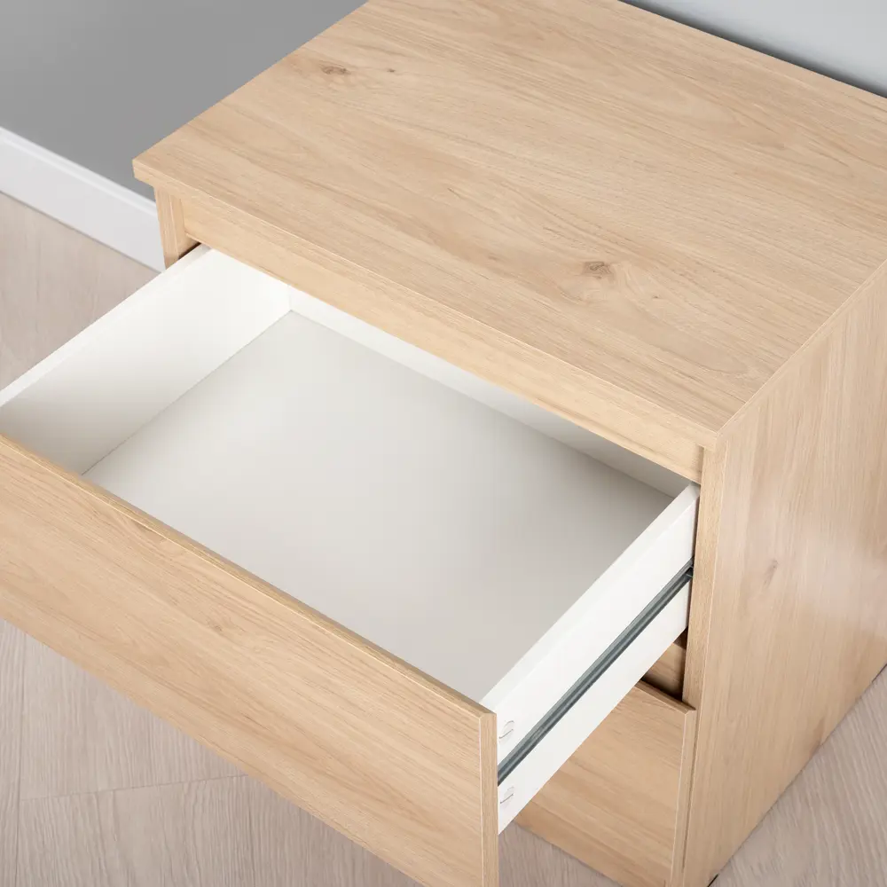 Santreyd — Прикроватная тумба с двумя ящиками в стиле дуб гикори 86188351 STLM-0066673 - Вид №9