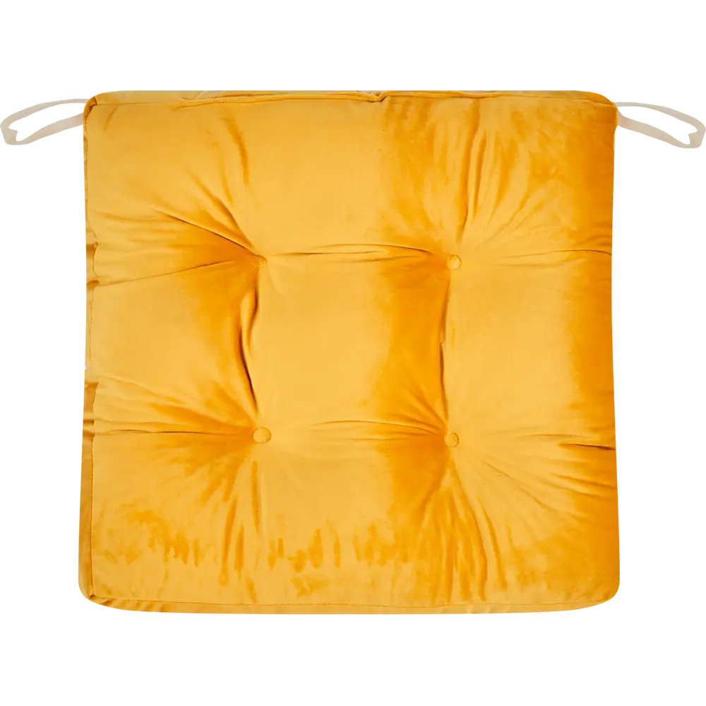 Подушка для стула Jimena 40x40 см цвет жёлтый SEASONS STLM-2035111