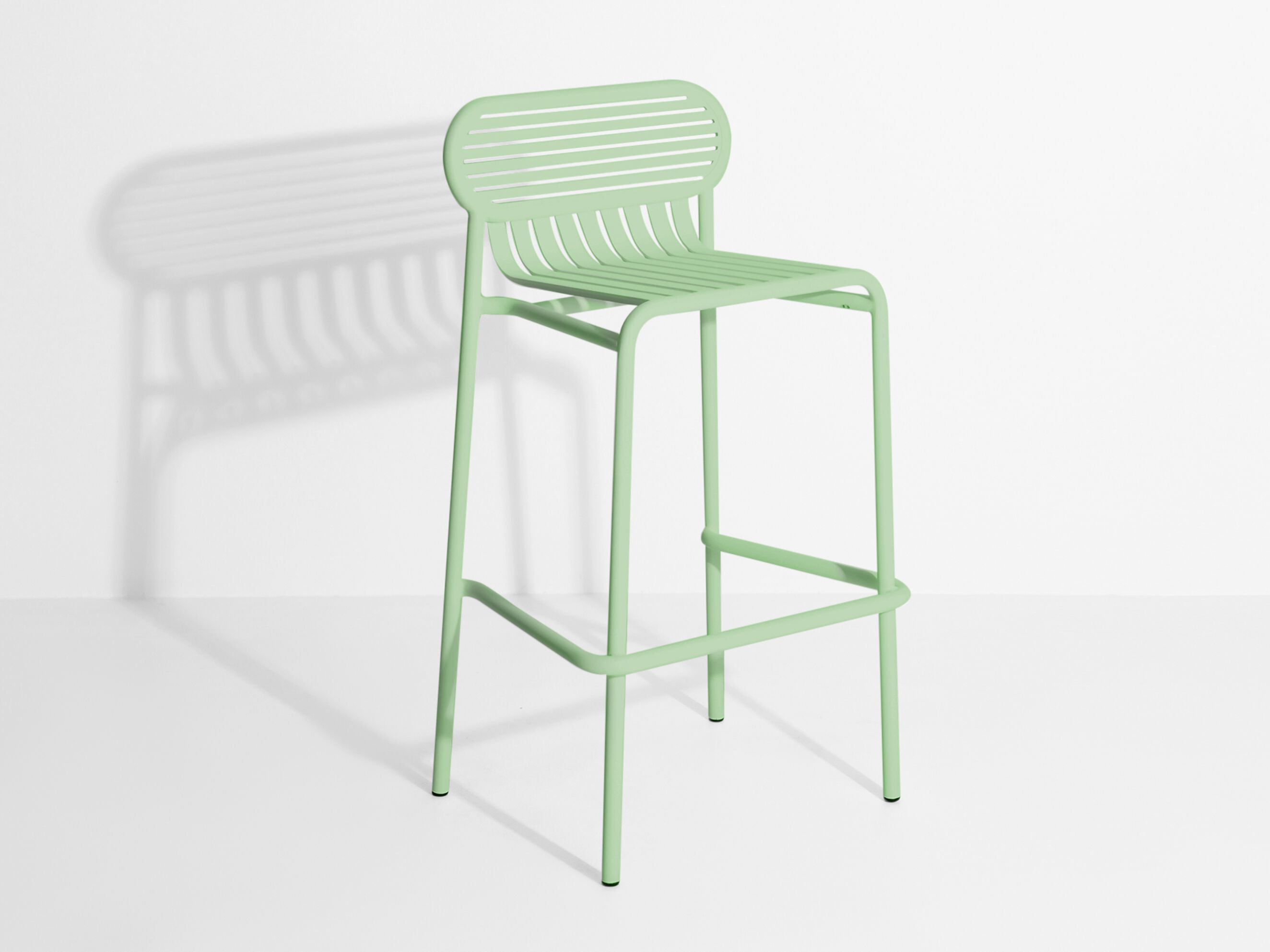 Алюминиевый высокий стул с порошковым покрытием с подставкой для ног Petite Friture WEEK-END ARCH-00135780 - Вид №14