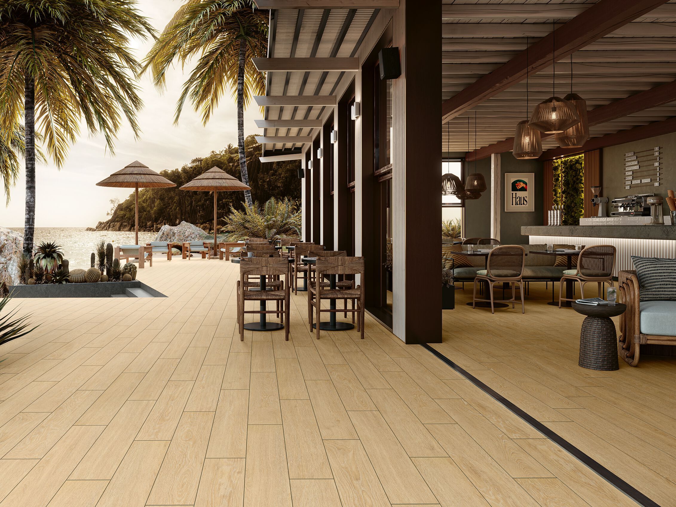 Пол / облицовка керамогранита под дерево Revigrés ARCH-00120912