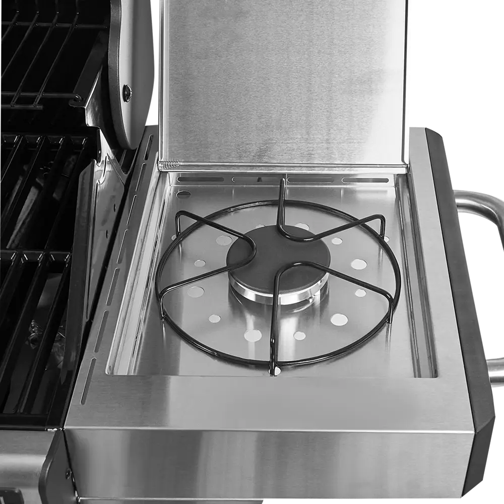 Газовый гриль Naterial Hudson 3-х конфорочный c дополнительной боковой конфоркой STLM-2190712 - Вид №7