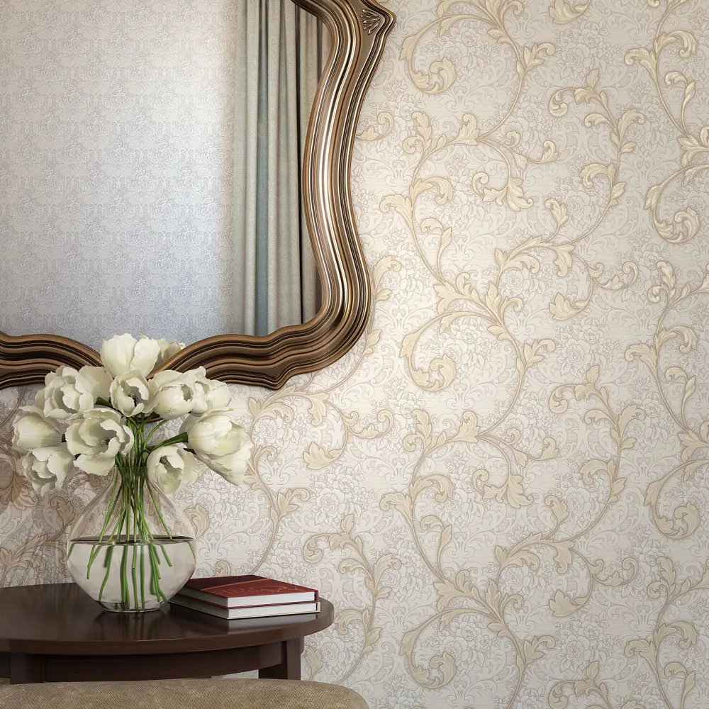 Обои виниловые Home Color Tenderness бежевые 0.53 м 520-21 STLM-2140401 - Вид №2