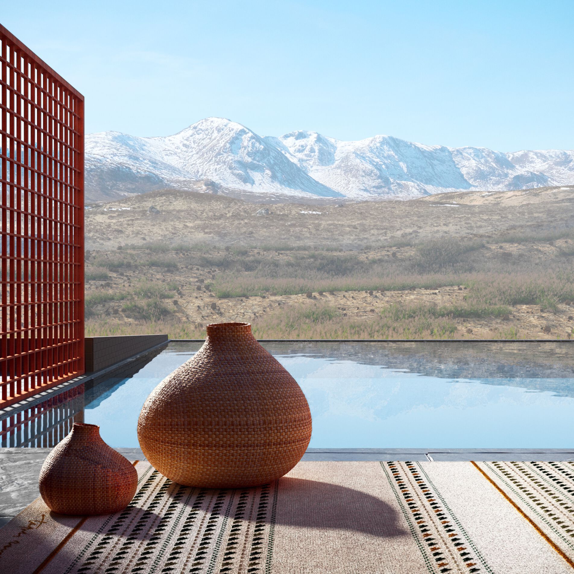 Прямоугольный ковер ручной работы Tapis Rouge Val Camonica Outdoor ARCH-00091494 - Вид №2