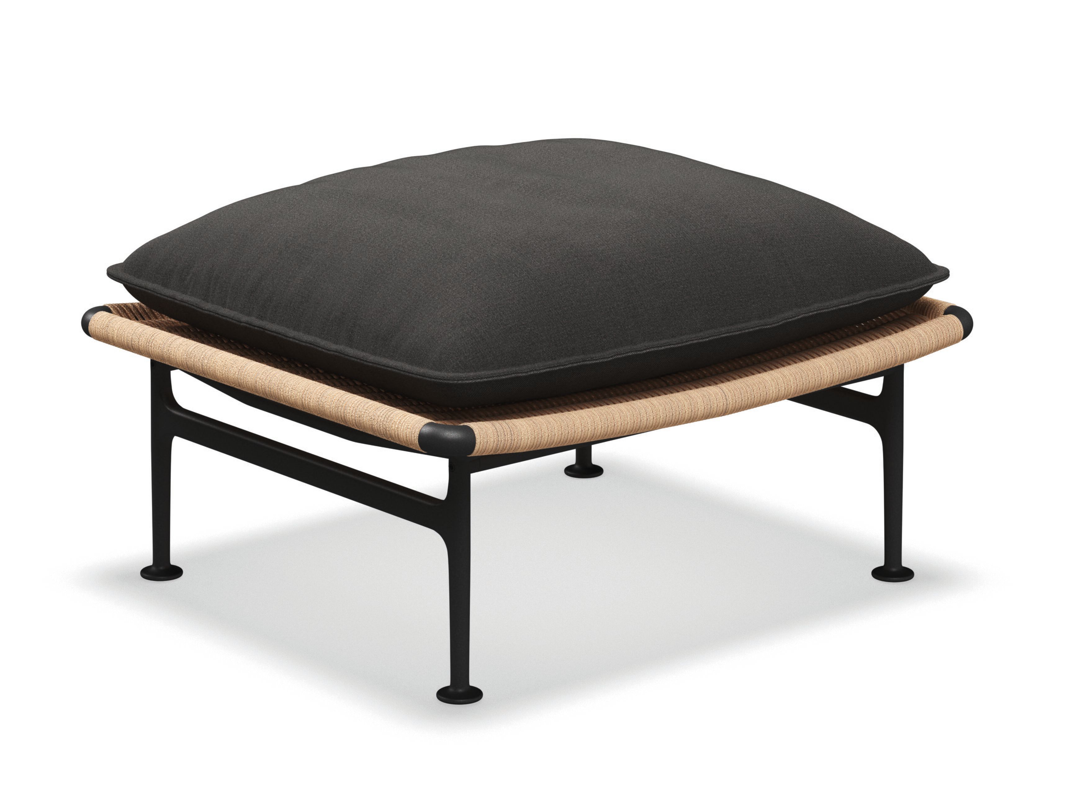 Плетеная и тканая прямоугольная Садовая подставка для ног Gloster Zenith ARCH-00032996