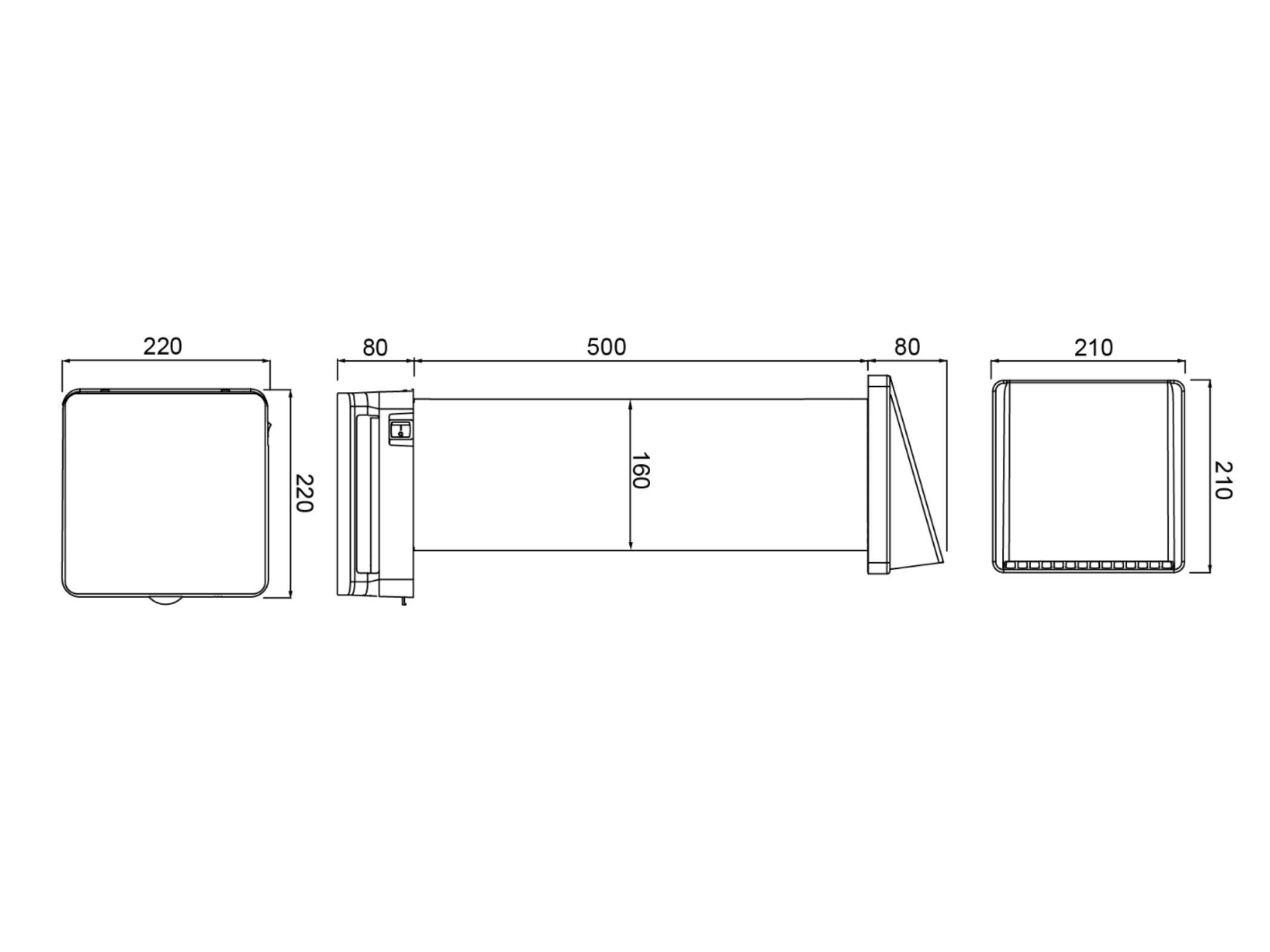 Блок вентиляции с рекуперацией тепла Cappellotto PRIMAIR LIGHT ARCH-00125408 - Вид №2