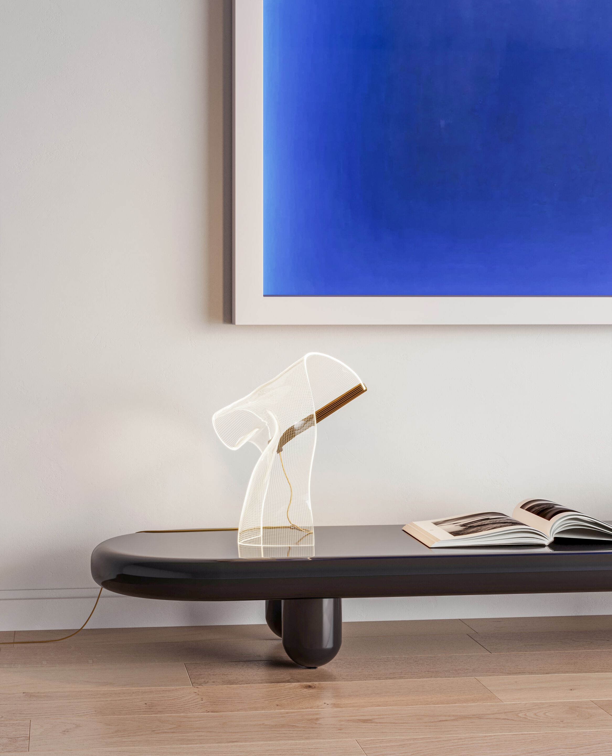 Акриловая светодиодная настольная лампа ручной работы с диммером PARACHILNA GWEILO ARCH-00133993 - Вид №2